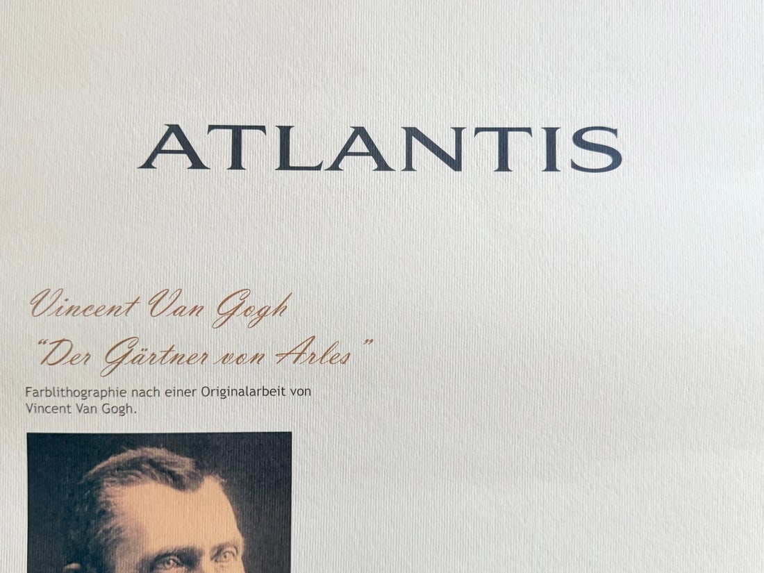 Numbered Vincent Van Gogh Lithograph - 9