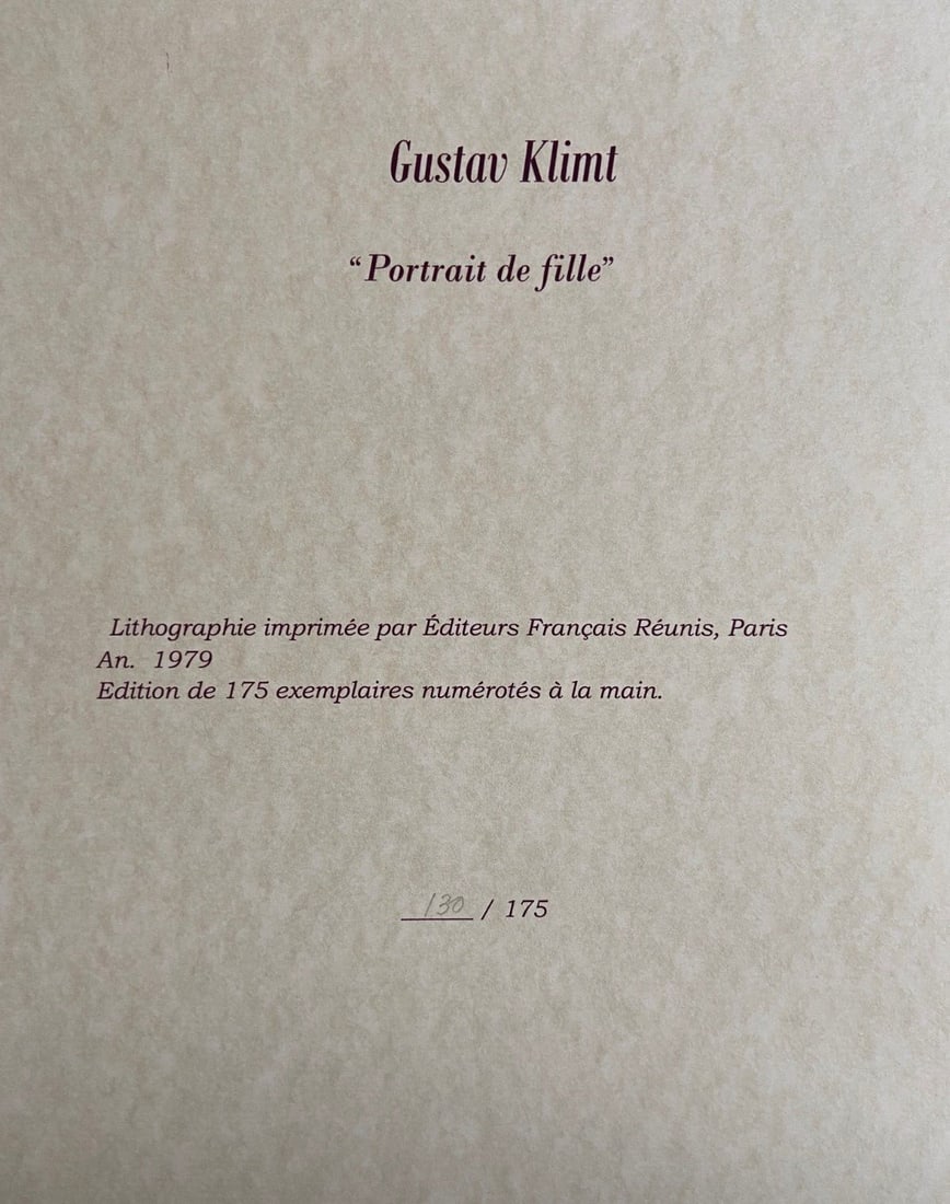 Lithograph Gustav Klimt - 6