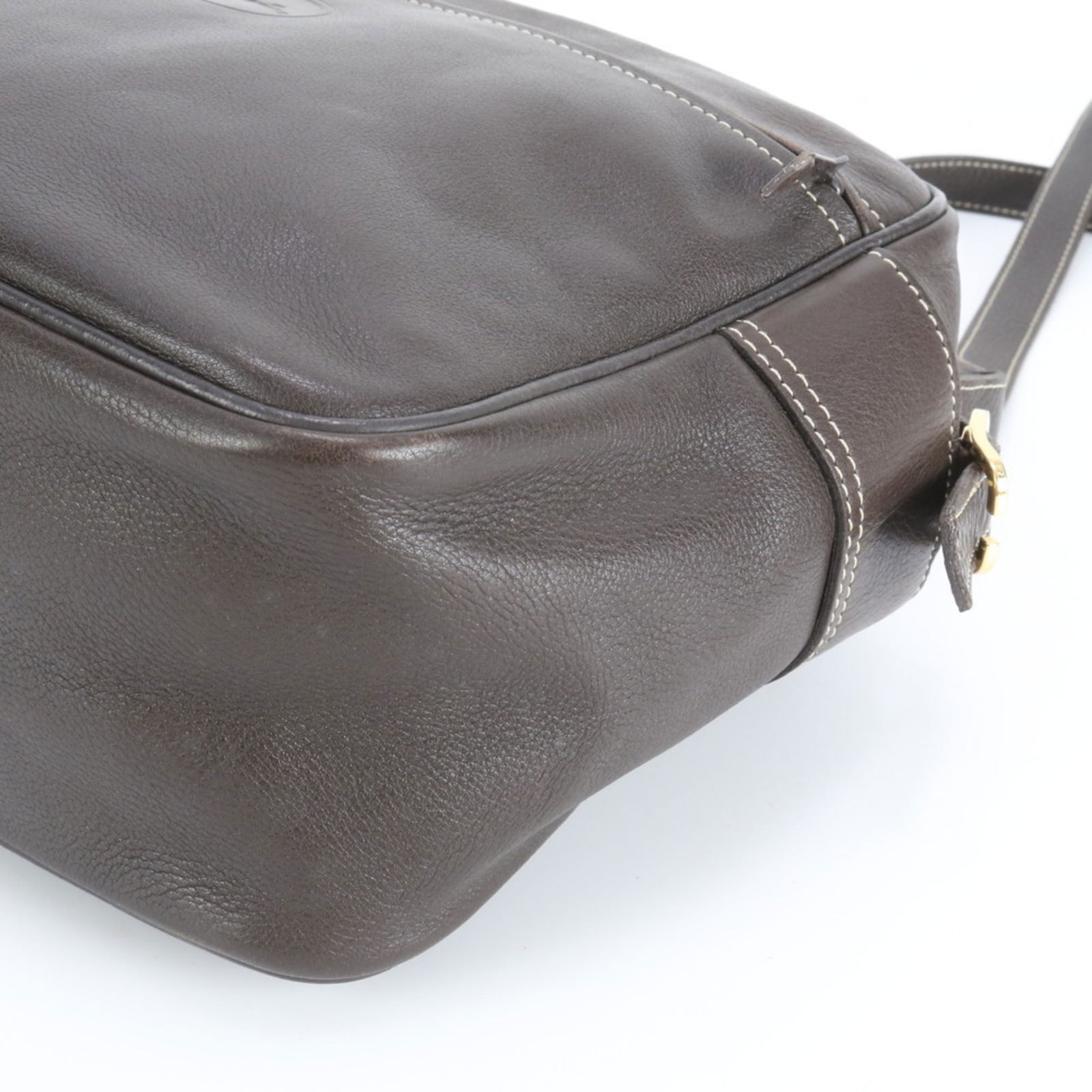 Longchamp Leather Messenger Bag - 4