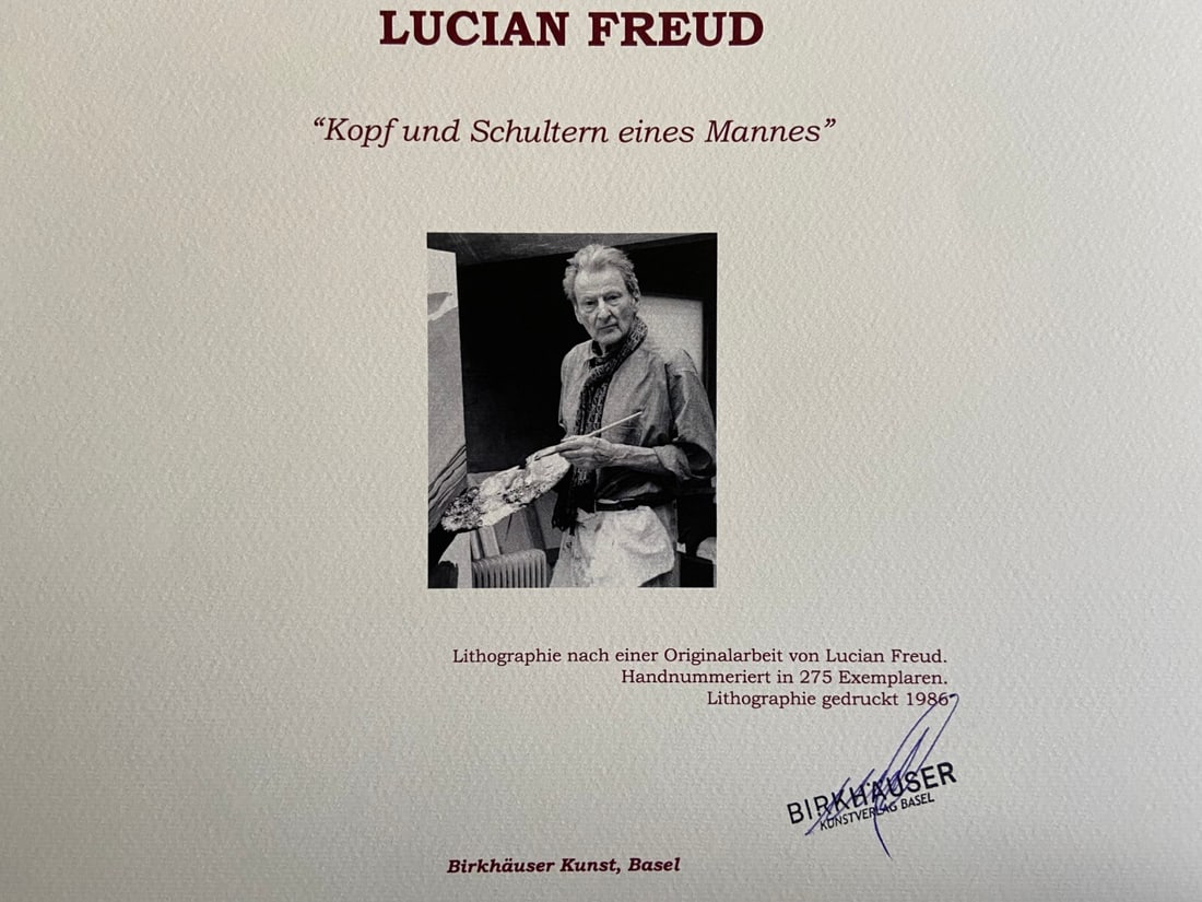 Numbered Lucian Freud Lithograph - 7