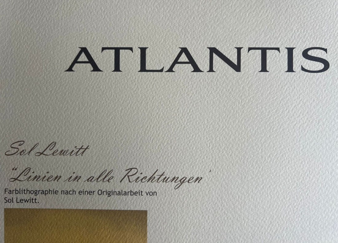 Sol Lewitt Lithograph with Numbered Stamp - 10