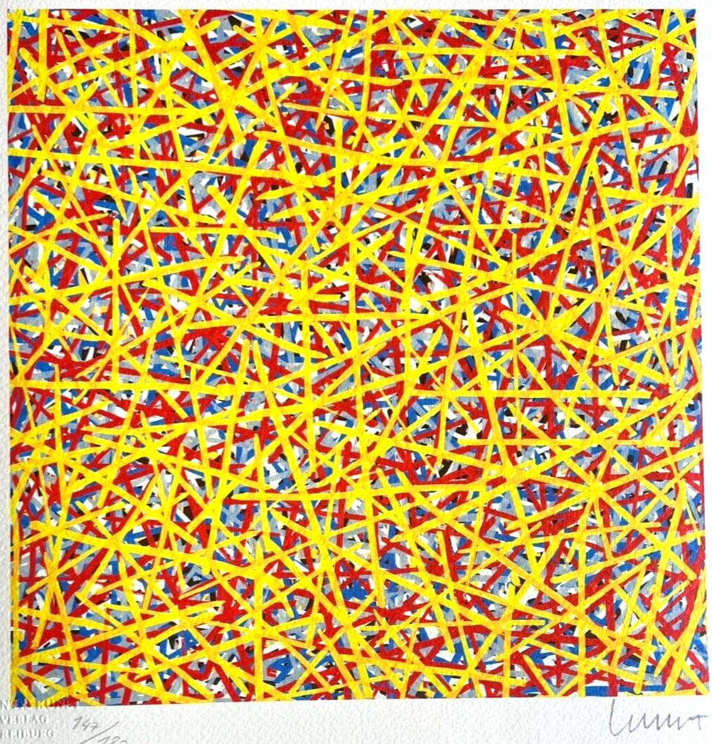 Sol Lewitt Lithograph with Numbered Stamp: Sol Lewitt Lithograph with Numbered Stamp A rare opportunity to own a piece of modern art, this limited edition lithograph by renowned artist Sol Lewitt is a standout addition to any collection.