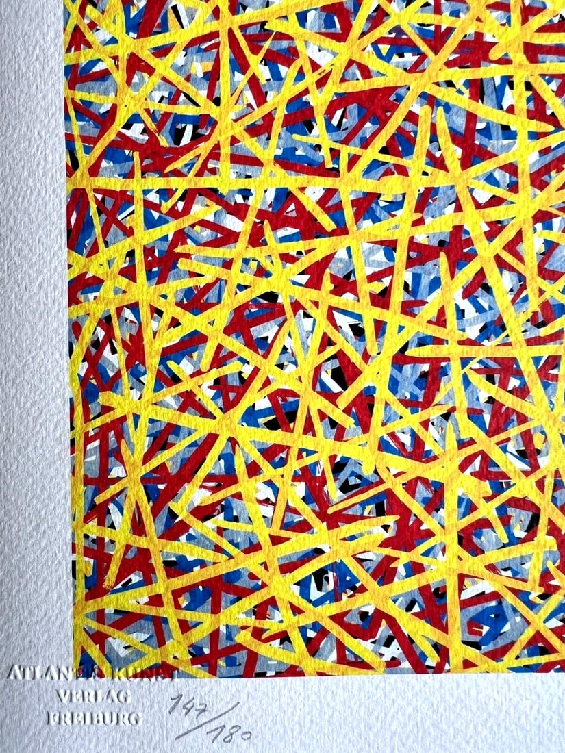 Sol Lewitt Lithograph with Numbered Stamp - 7