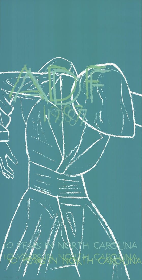 Alex Katz Signed American Dance Festival 1987 Serigraph (60" x 30.5"): Alex Katz Signed American Dance Festival 1987 Serigraph (60" x 30.5") Signed by renowned American artist Alex Katz, this striking serigraph titled "American Dance Festival 1987" measures 60 x 30.5 inc