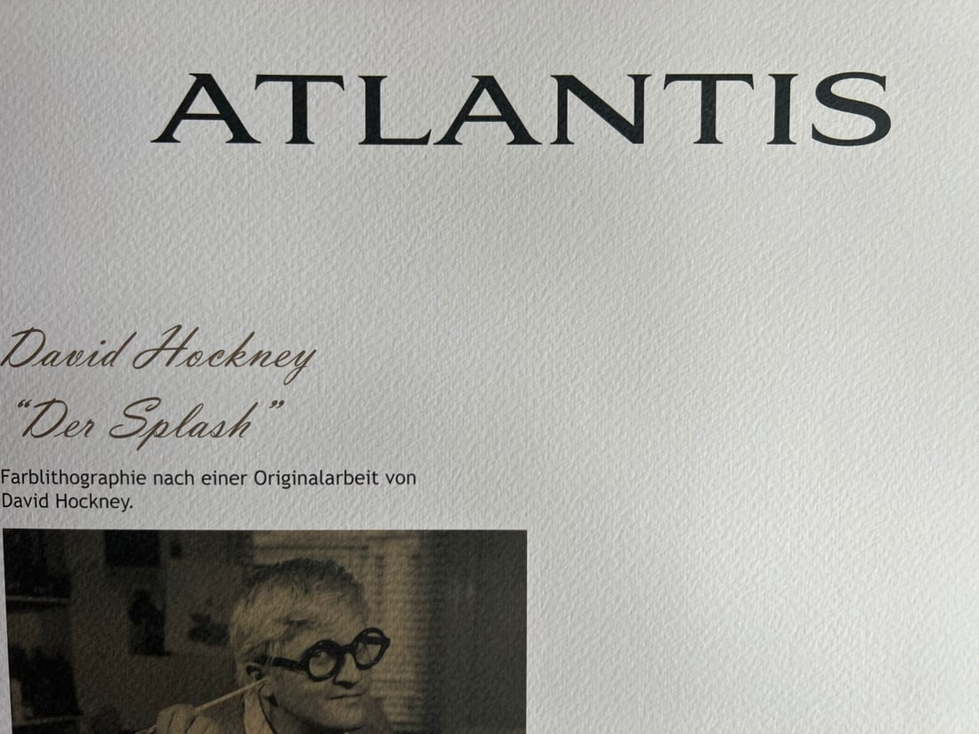 David Hockney Lithograph Handmade Op Numbered - 11