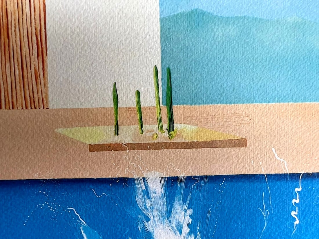 David Hockney Lithograph Handmade Op Numbered - 5