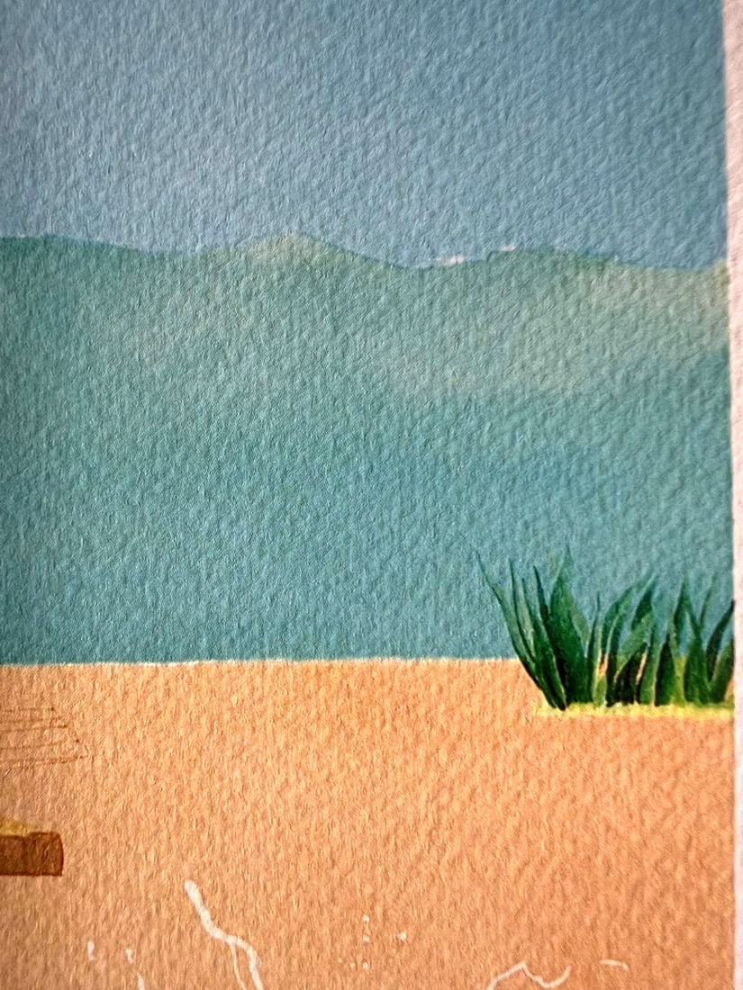 David Hockney Lithograph Handmade Op Numbered - 7