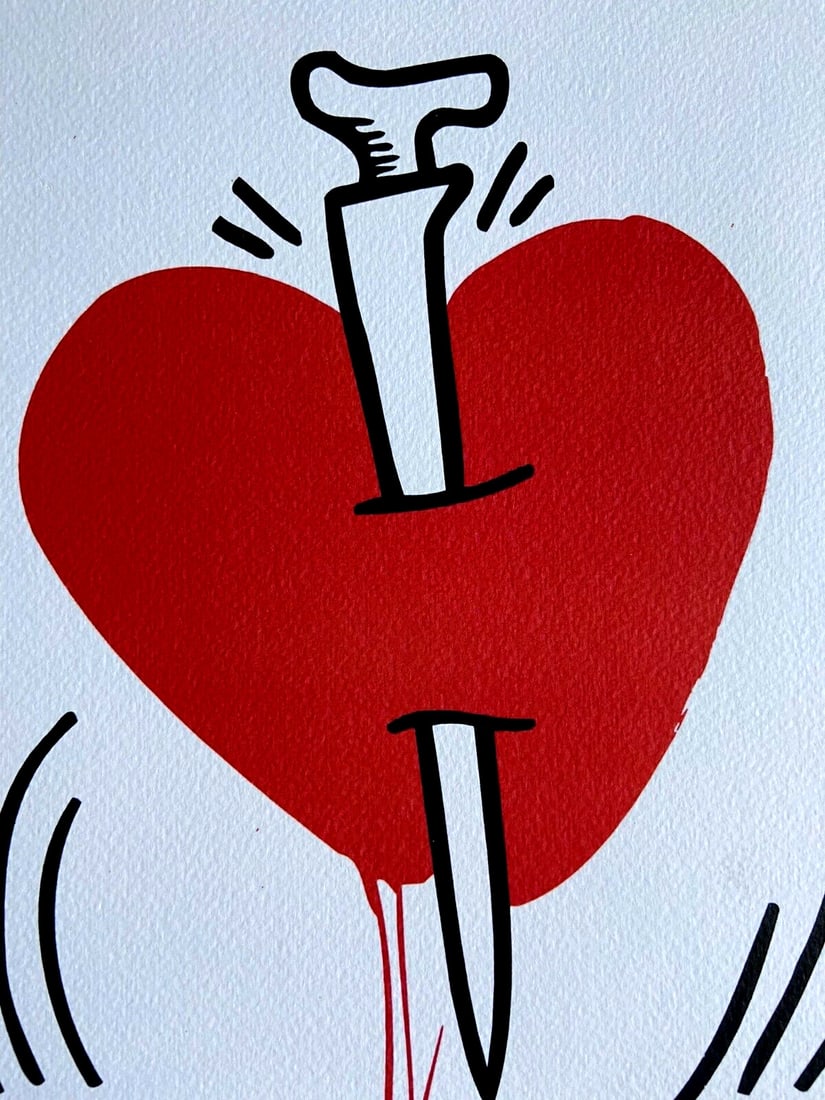 Stamp Keith Haring Lithograph Numbered/ - 3