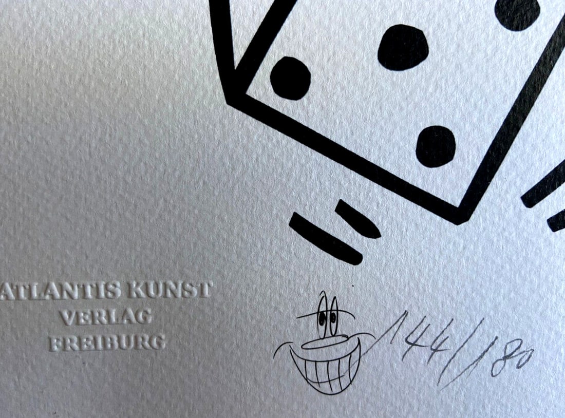 Stamp Keith Haring Lithograph Numbered/ - 4