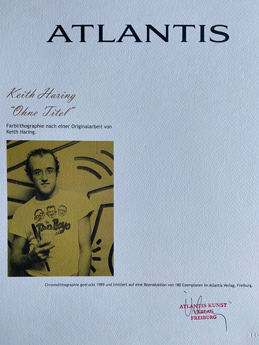Stamp Keith Haring Lithograph Numbered/ - 6