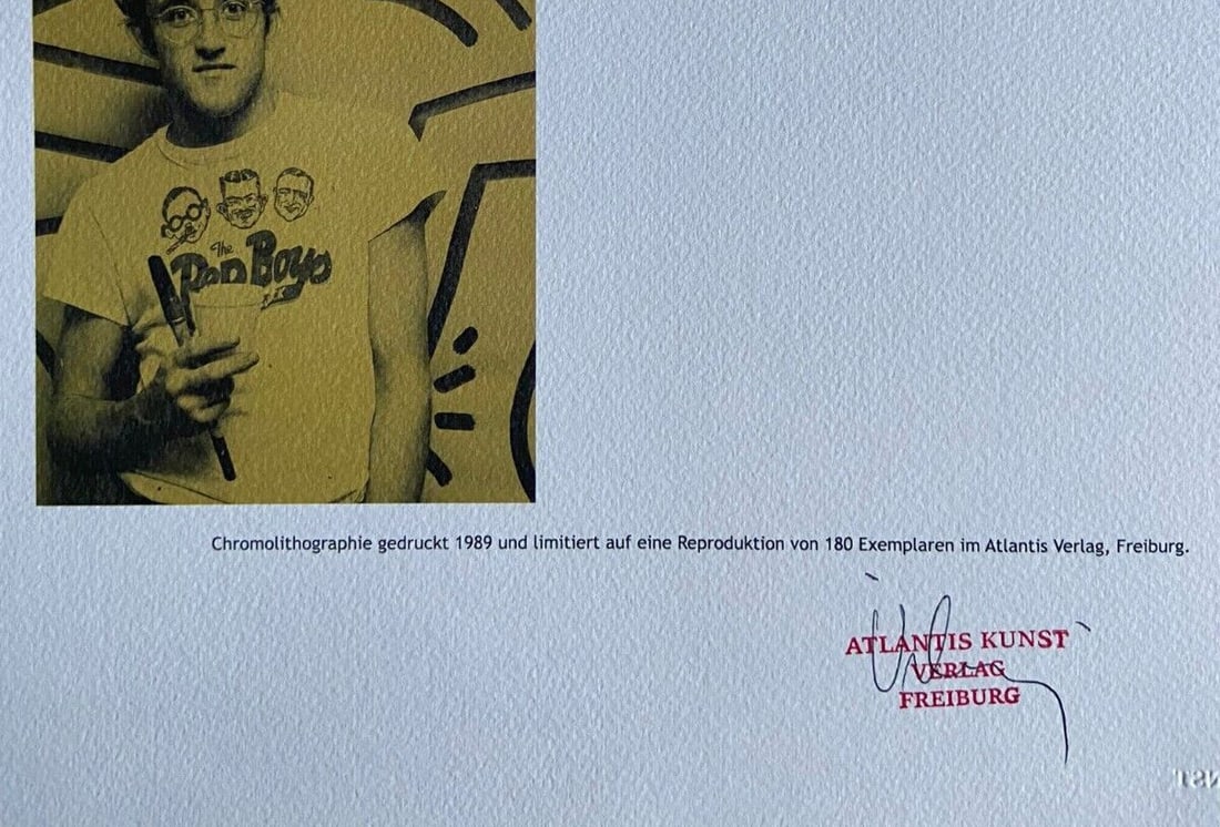 Stamp Keith Haring Lithograph Numbered/ - 8