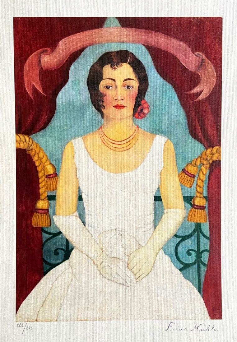 Numbered Frida Kahlo Lithograph - 2