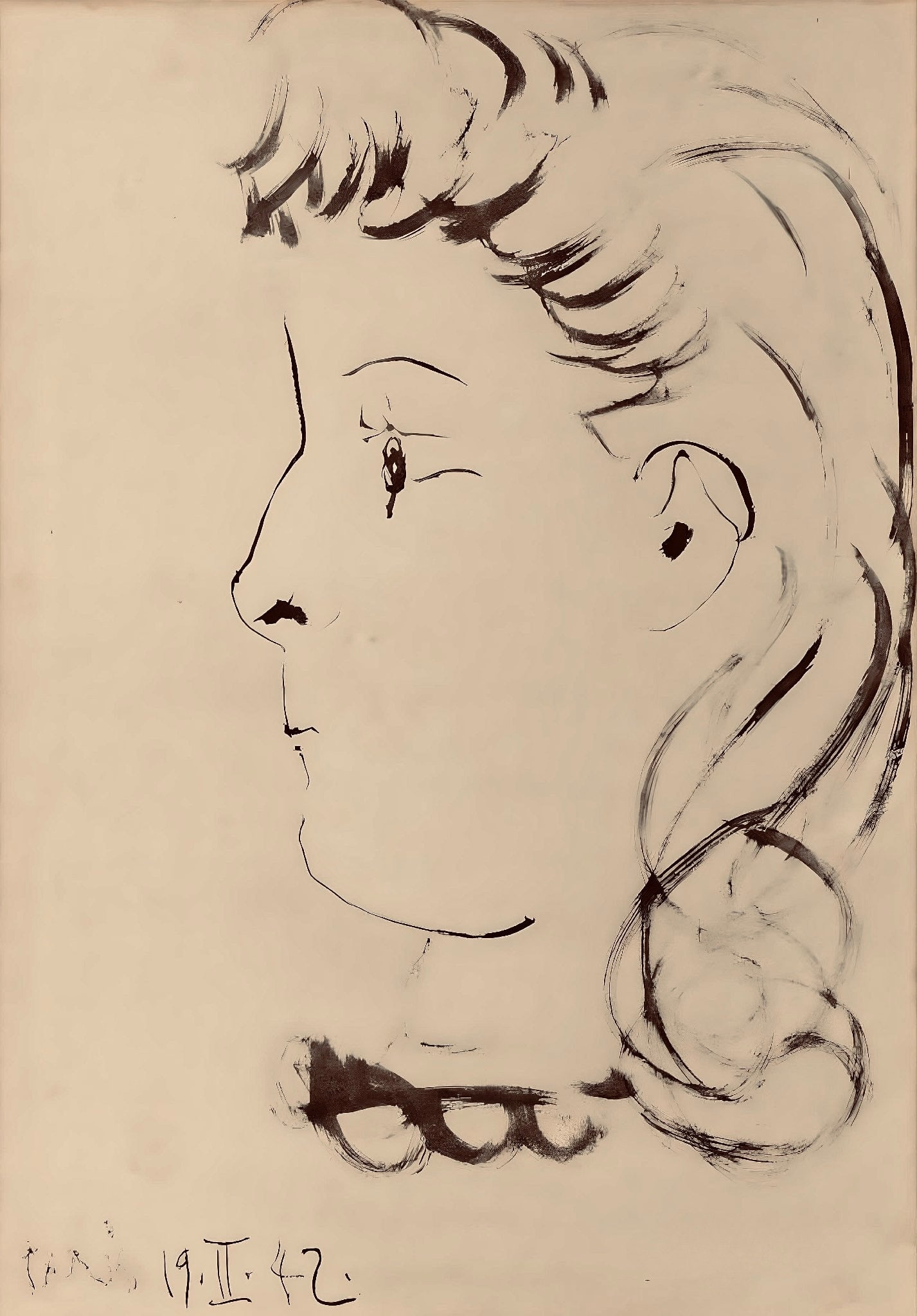 Pablo Picasso, Composition, Carnet de dessins Cahiers dArt, Lithograph: Pablo Picasso, Composition, Carnet de dessins Cahiers dArt, Lithograph A rare opportunity to own a piece of art history, this unsigned lithograph by Pablo Picasso is part of the highly sought-after