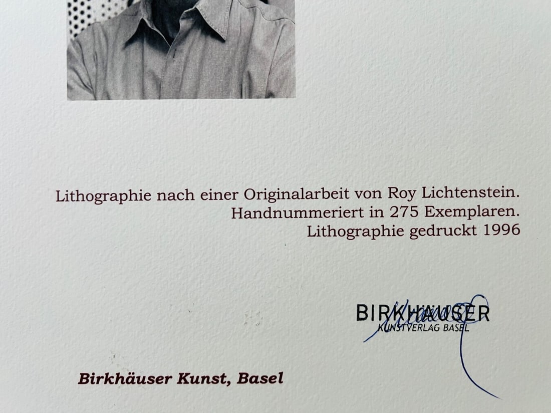 Numbered Roy Lichtenstein Lithograph - 11
