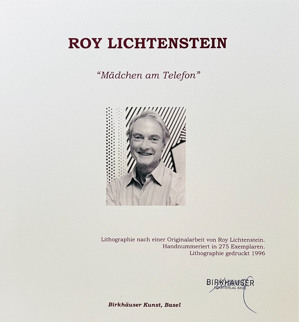 Numbered Roy Lichtenstein Lithograph - 9