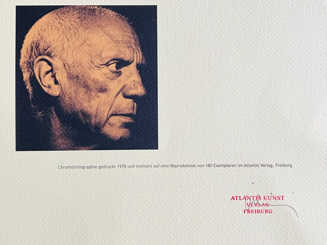 Rare Pablo Picasso Lithograph Numbered - 9