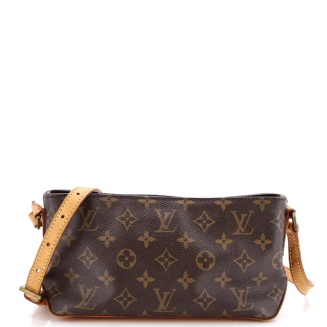 Louis Vuitton Monogram Canvas Trotteur Handbag: Louis Vuitton Monogram Canvas Trotteur Handbag A timeless piece from the iconic Louis Vuitton Trotteur collection, this monogram canvas handbag boasts classic style with subtle wear and tear that