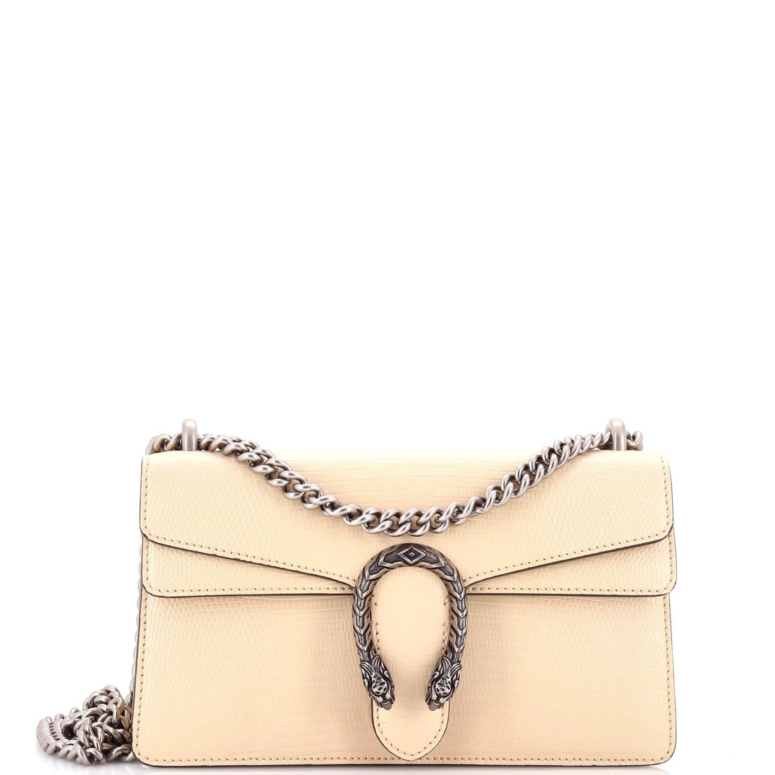 Gucci Dionysus Small Lizard Bag: Gucci Dionysus Small Lizard Bag The Gucci Dionysus Small Lizard Bag is a stylish and sophisticated shoulder bag that exudes luxury with its neutral lizard exterior and rich brown leather interior. Wit