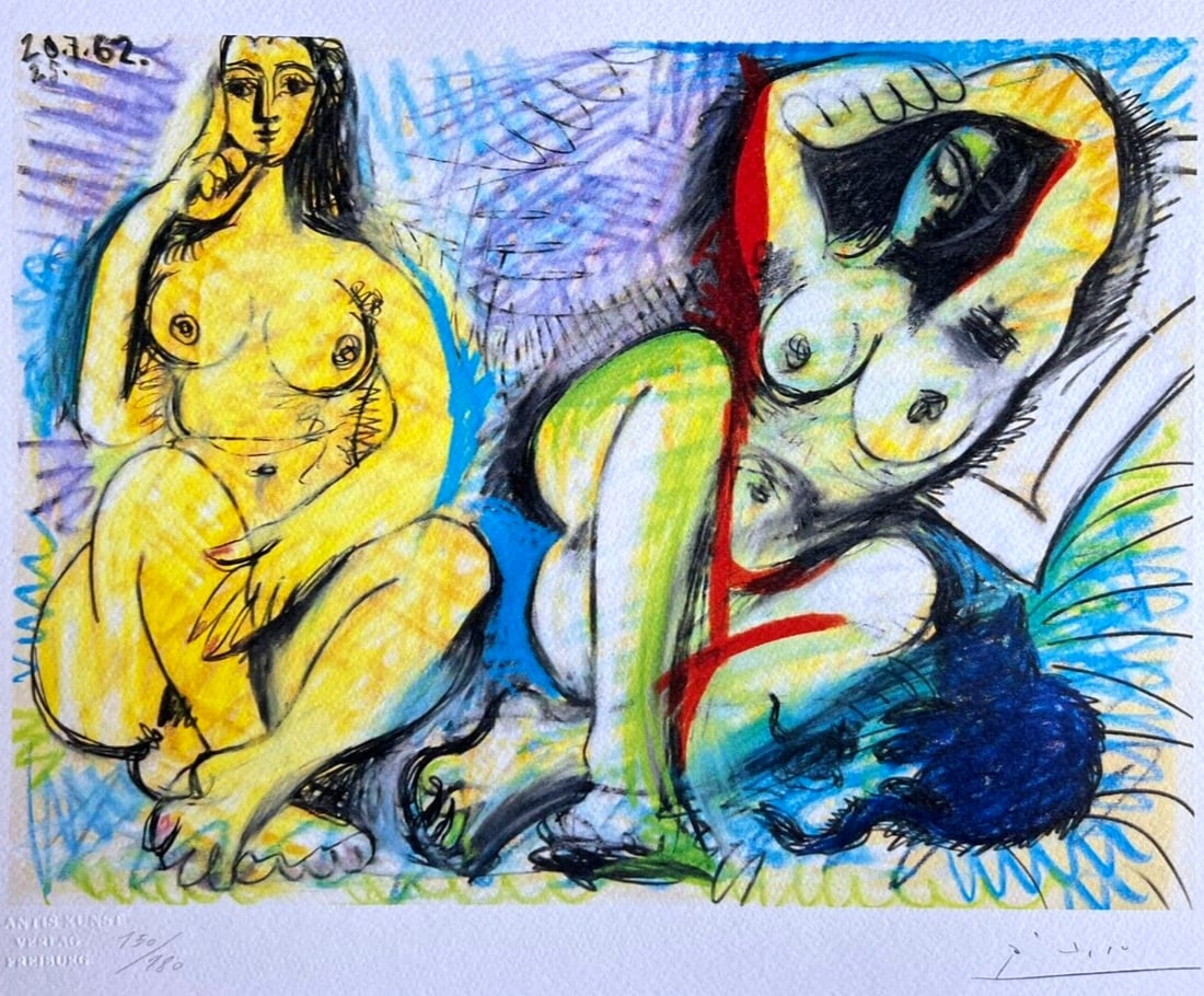 Limited Pablo Picasso Lithograph 180Es. Numbered And: Limited Pablo Picasso Lithograph 180Es. Numbered And A rare opportunity to own a piece of art history, this limited edition lithograph by Pablo Picasso is a true treasure for collectors and