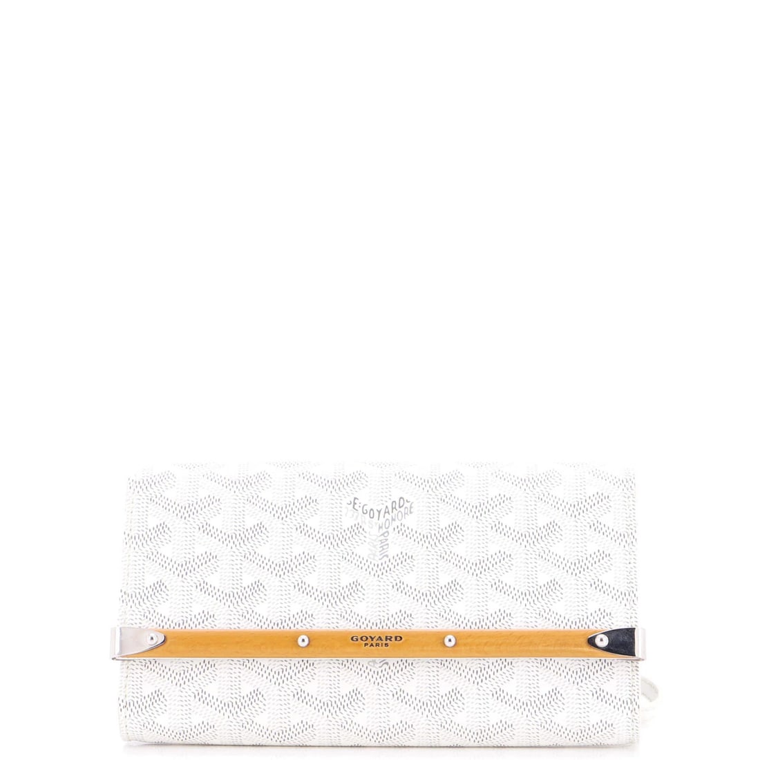 Goyard Monte Carlo Mini Clutch in Coated Canvas: Goyard Monte Carlo Mini Clutch in Coated Canvas The Goyard Monte Carlo Mini Clutch in coated canvas is a chic and versatile accessory perfect for adding a touch of French elegance to any outfit. With
