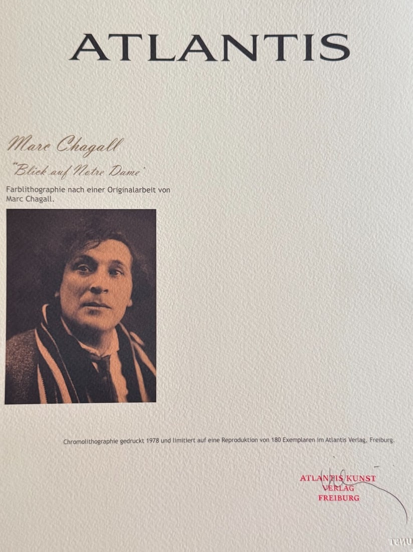 Numbered Marc Chagall Lithograph - 8