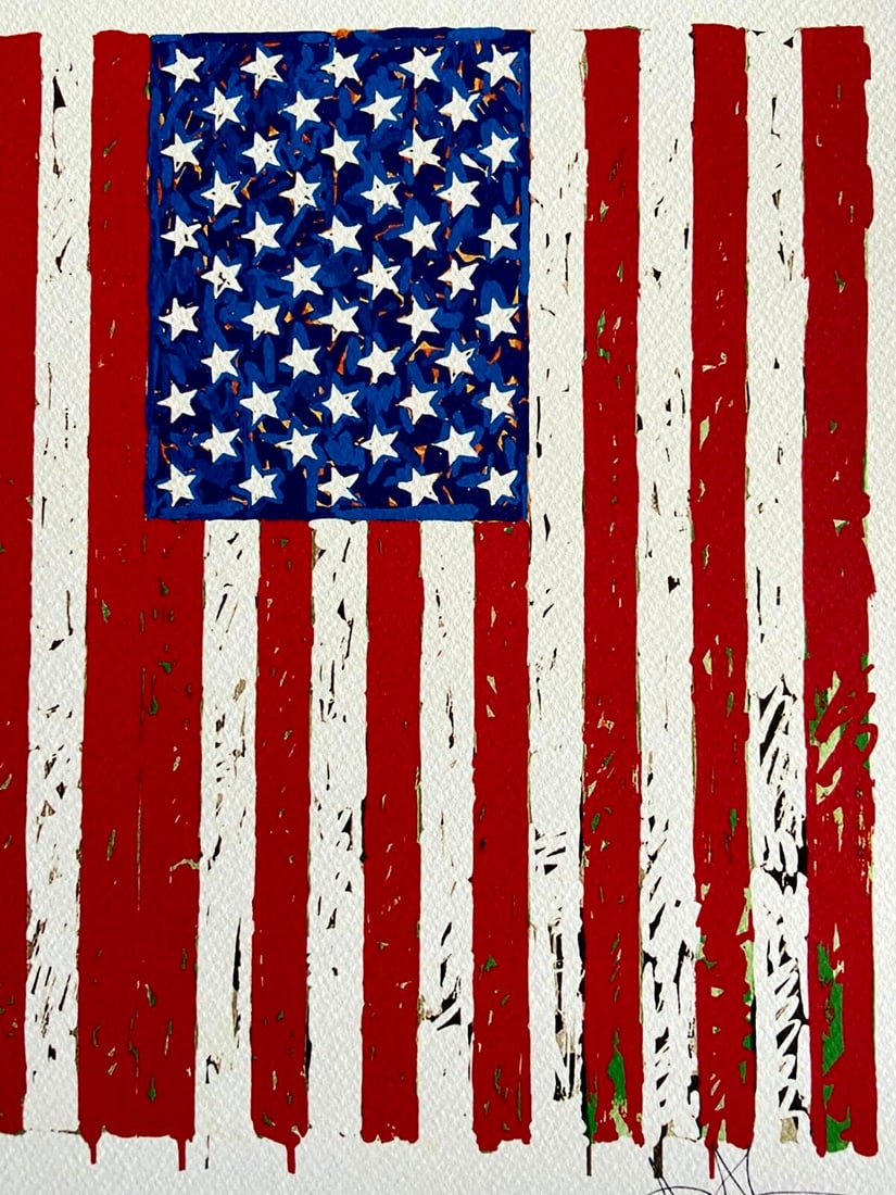 Published Jasper Johns Lithograph Op Numbered - 5