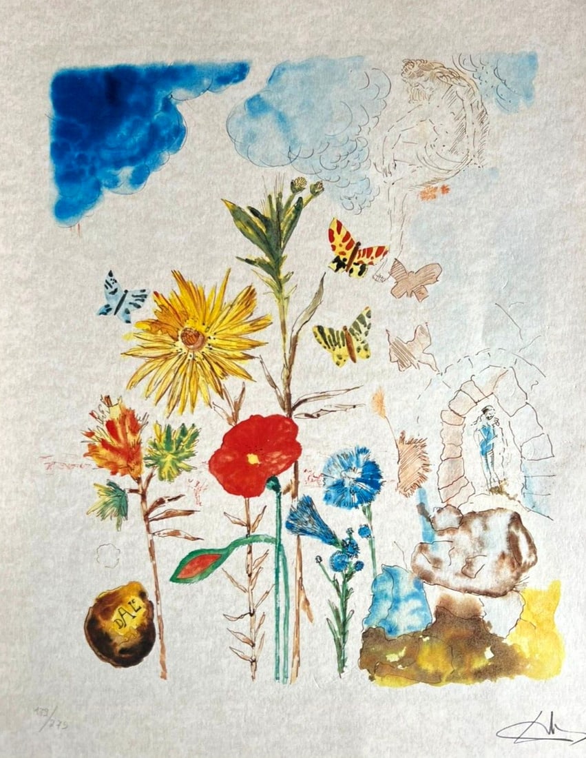 Numbered Salvador Dal Lithograph Op (1 of 11)