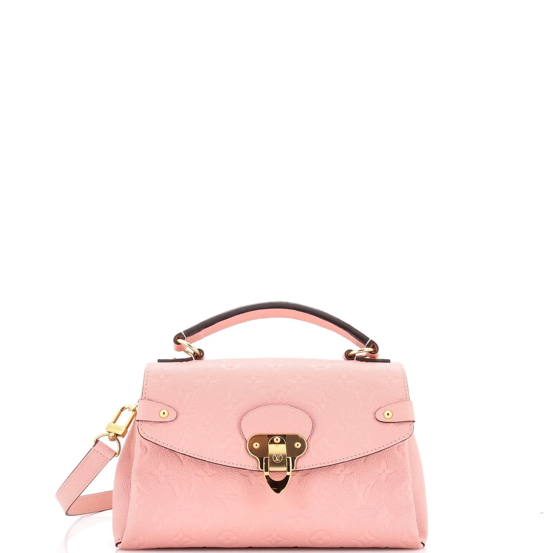 Louis Vuitton Georges Handbag - Monogram Empreinte Leather BB: Louis Vuitton Georges Handbag - Monogram Empreinte Leather BB Experience the iconic style of Louis Vuitton's Georges Handbag, boasting the signature Monogram Empreinte Leather BB in a vibrant pink