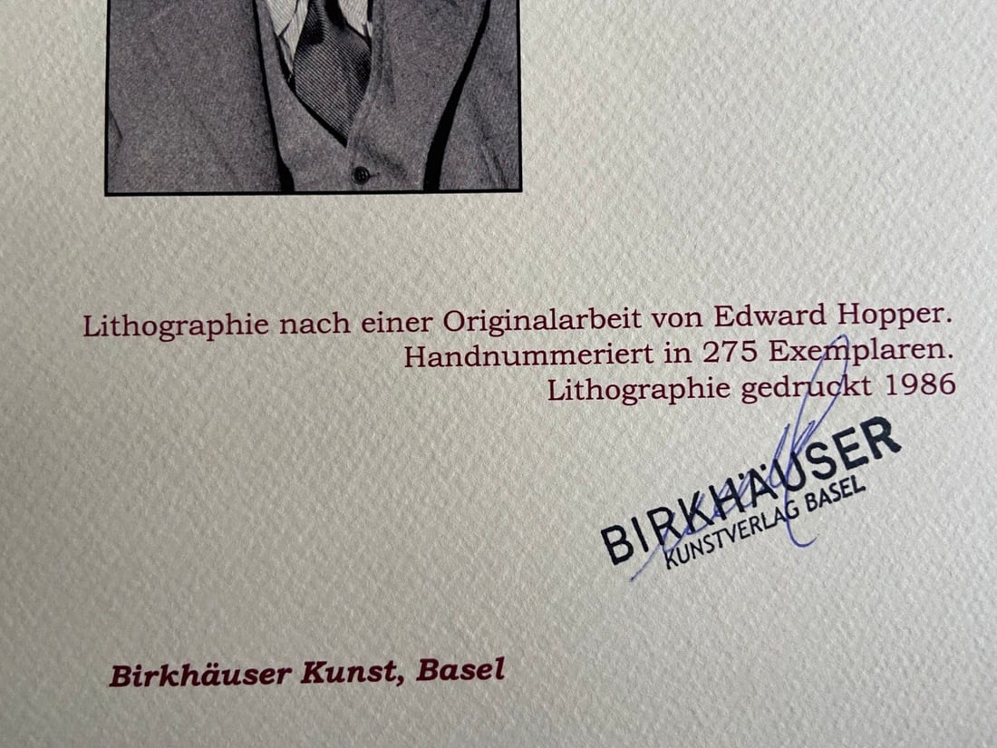 Lithograph Edward Hopper - 11