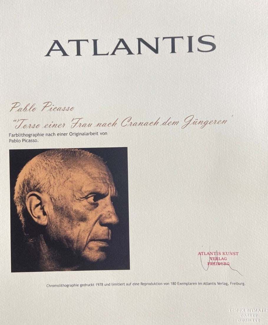 180ex Pablo Picasso Lithograph Numbered - 10