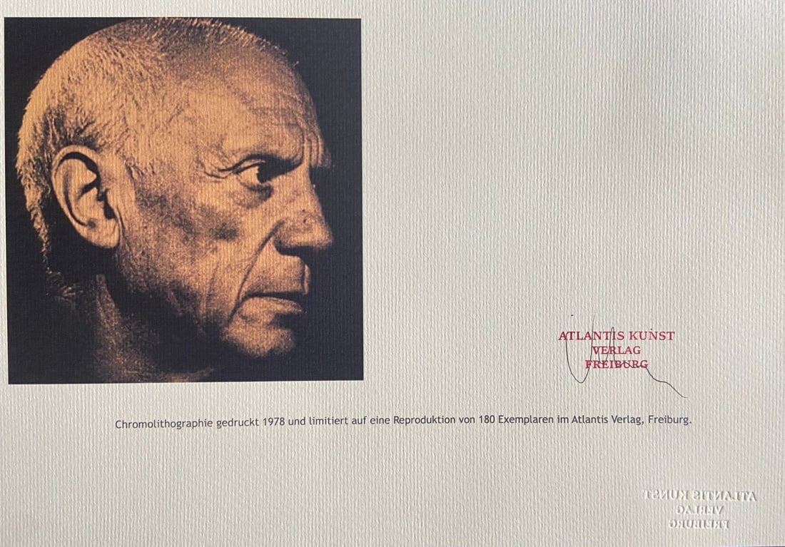 180ex Pablo Picasso Lithograph Numbered - 12