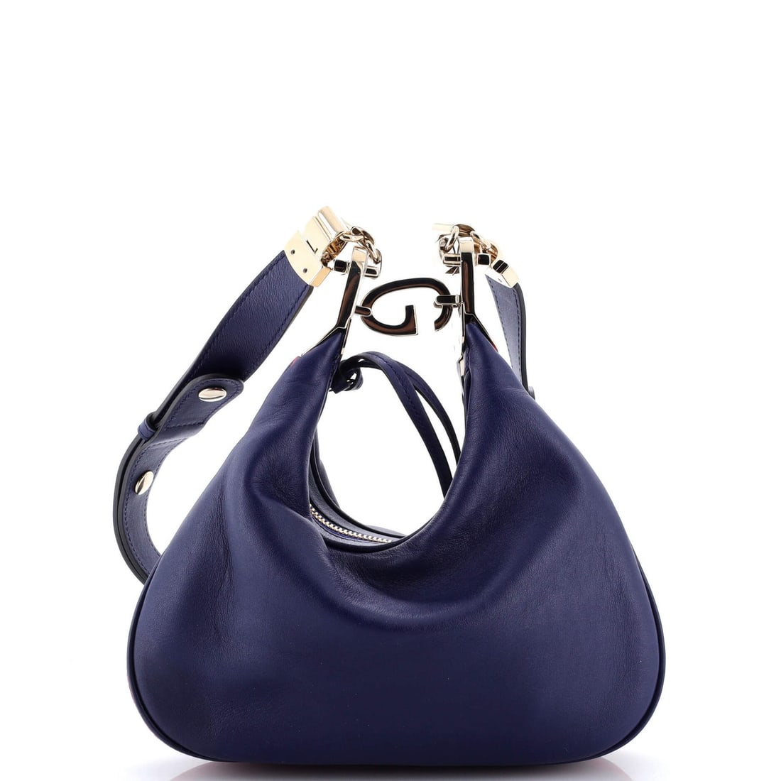 Gucci Small Leather Attache Shoulder Bag: Gucci Small Leather Attache Shoulder Bag Experience the timeless elegance of Gucci's Small Leather Attache Shoulder Bag, crafted from premium leather and boasting a sleek cross-body design that's