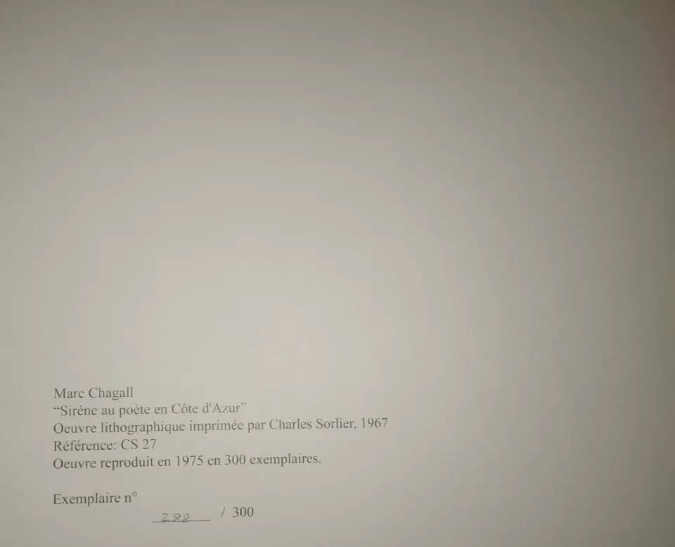 Marc Chagall Numbered Lithograph Published Sorlier - 6