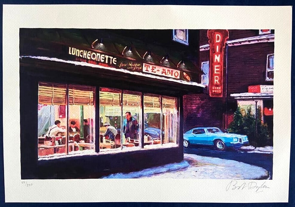 Numbered Bob Dylan Lithograph - 2