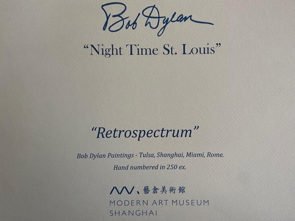 Numbered Bob Dylan Lithograph - 9