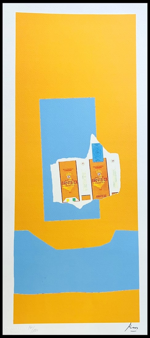 Limited Robert Motherwell Lithograph Numbered: Limited Robert Motherwell Lithograph Numbered A rare opportunity to own a piece of modern art history, this limited edition lithograph by Robert Motherwell is a stunning example of the artist's