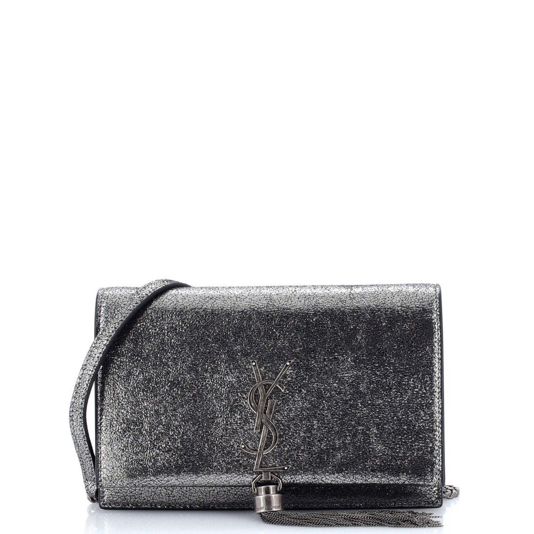 Saint Laurent Classic Monogram Tassel Chain Leather Wallet: Saint Laurent Classic Monogram Tassel Chain Leather Wallet Elevate your everyday style with the iconic Saint Laurent Classic Monogram Tassel Chain Leather Wallet, boasting sleek metallic hardware and