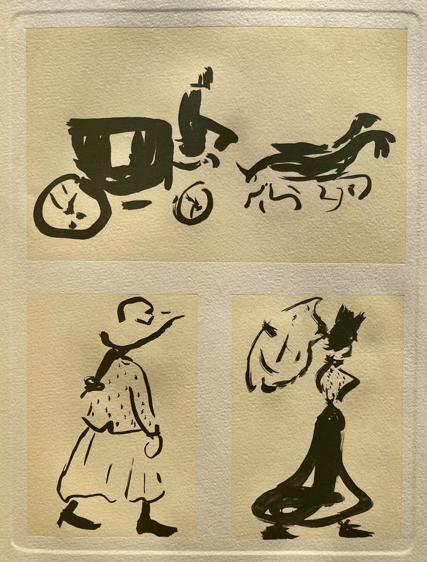 Albert Marquet, Croquis parisiens, Lithograph: Albert Marquet, Croquis parisiens, Lithograph Albert Marquet's beautiful lithograph, Croquis parisiens, showcases the artist's captivating depiction of Parisian life in the 1940s. Printed on high-qual