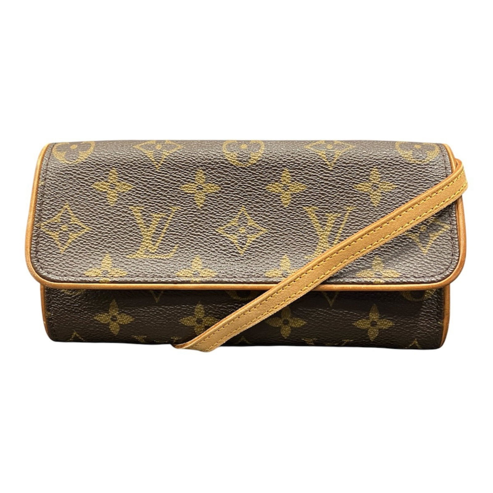 Louis Vuitton Pochette Shoulder Bag PVC: Louis Vuitton Pochette Shoulder Bag PVC A stylish and durable Louis Vuitton Pochette Shoulder Bag, crafted from high-quality PVC material, is up for grabs. With its classic brown color and sleek