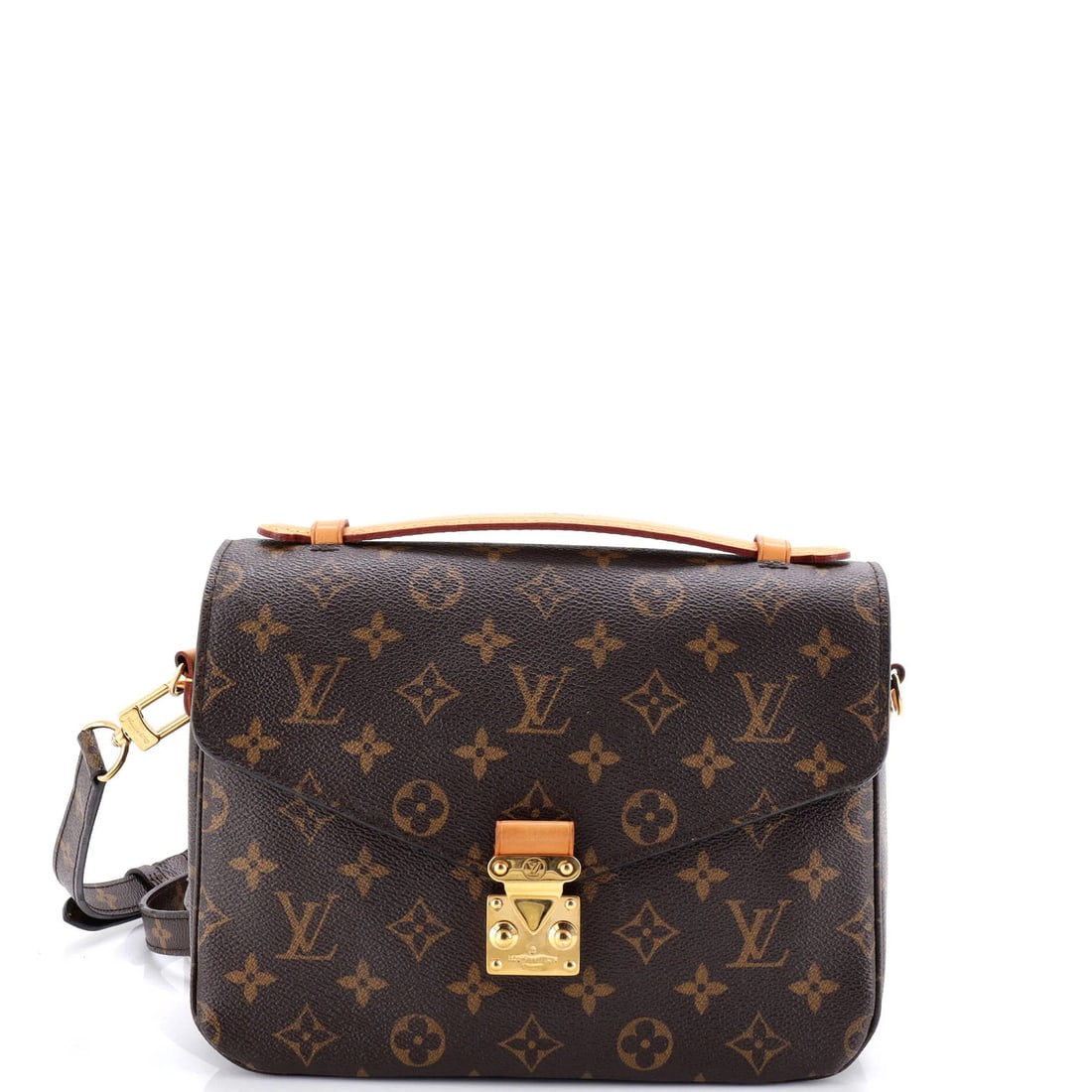 Canvas Louis Vuitton Pochette Metis Monogram: Canvas Louis Vuitton Pochette Metis Monogram A rare and stylish find, this Louis Vuitton Pochette Metis Monogram messenger bag boasts the iconic brand's signature monogram pattern on its