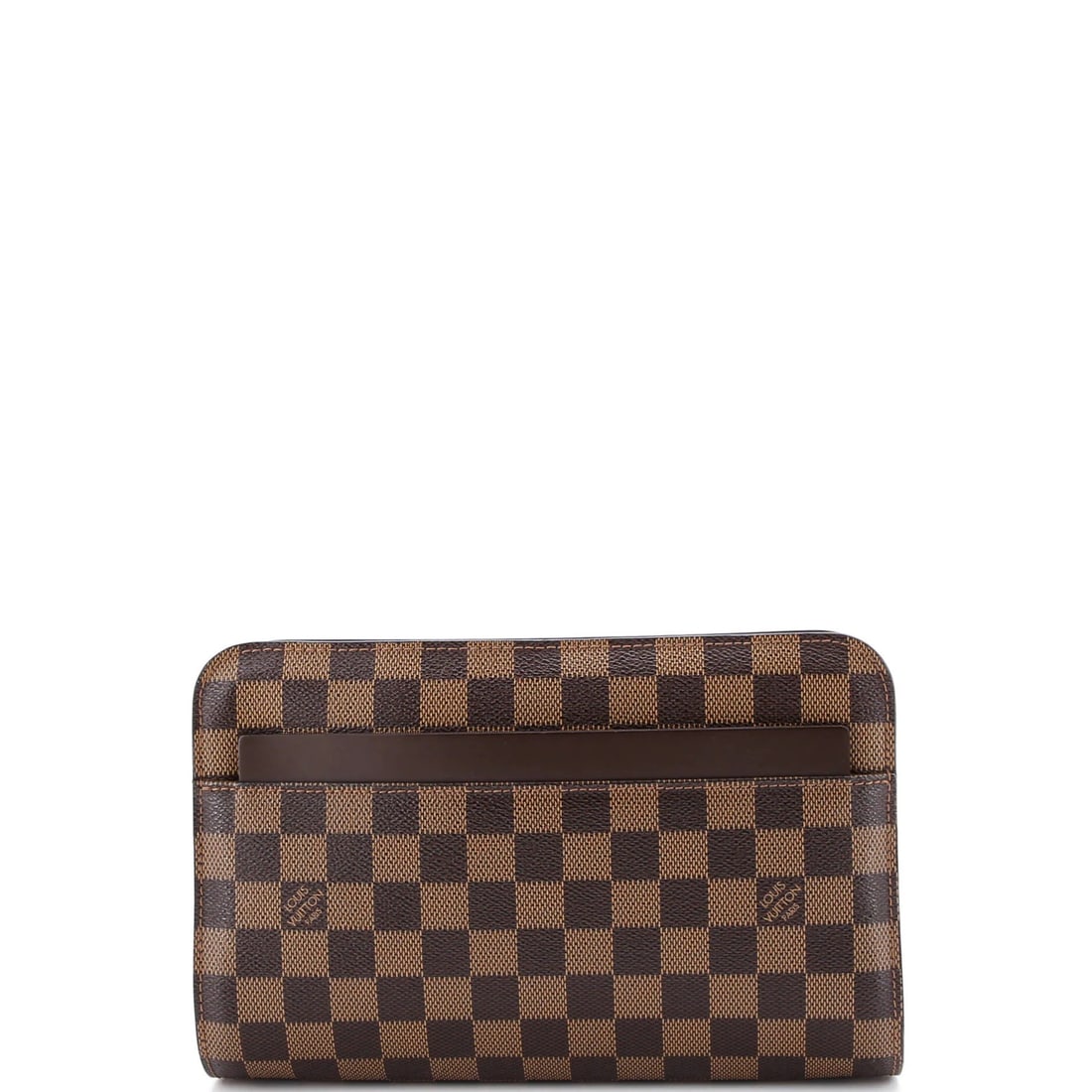 Damier Louis Vuitton Pochette Saint Louis: Damier Louis Vuitton Pochette Saint Louis The Damier Louis Vuitton Pochette Saint Louis is a timeless and stylish clutch, boasting the iconic Damier pattern in rich brown canvas. Its classic design