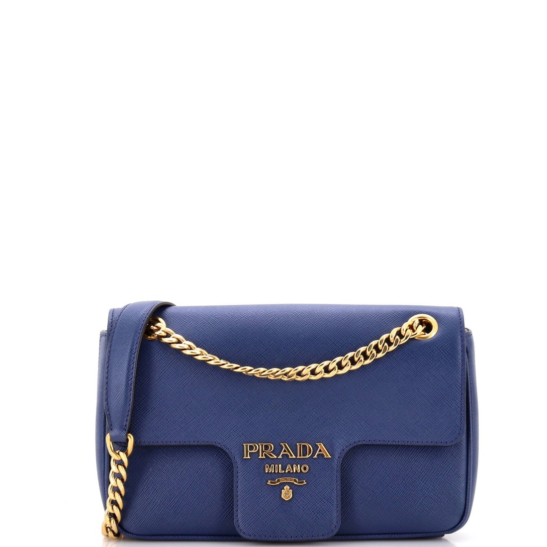 Prada Saffiano Leather Small Pattina Flap Shoulder Bag (1 of 8)
