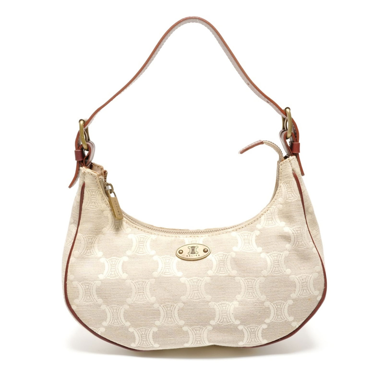 Bag Celine Shoulder: Bag Celine Shoulder A pre-loved Celine shoulder bag in beautiful beige, offering a timeless and sophisticated touch to any outfit. With its classic design and compact size, this versatile bag is perfe