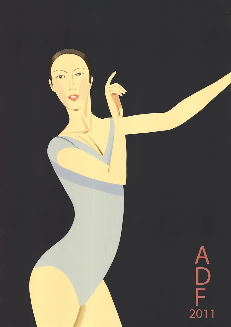 Alex Katz, Sarah-American Dance Festival, 48" x 34", 2011, Pop Art, Blue, Serigraph: Alex Katz, Sarah-American Dance Festival, 48" x 34", 2011, Pop Art, Blue, Serigraph Alex Katz's vibrant pop art piece, Sarah-American Dance Festival, is a stunning example of the artist's unique