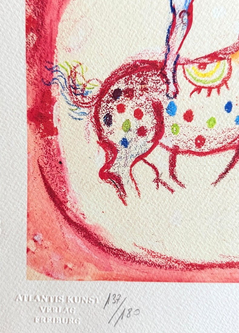 Numbered Marc Chagall Lithograph - 8
