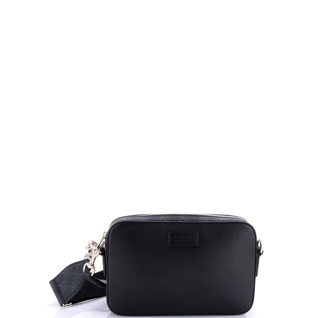 Gucci Small Leather Camera Crossbody Bag with GG Coated Canvas: Gucci Small Leather Camera Crossbody Bag with GG Coated Canvas Elevate your everyday style with the iconic Gucci Small Leather Camera Crossbody Bag, boasting sleek GG Coated Canvas exterior and