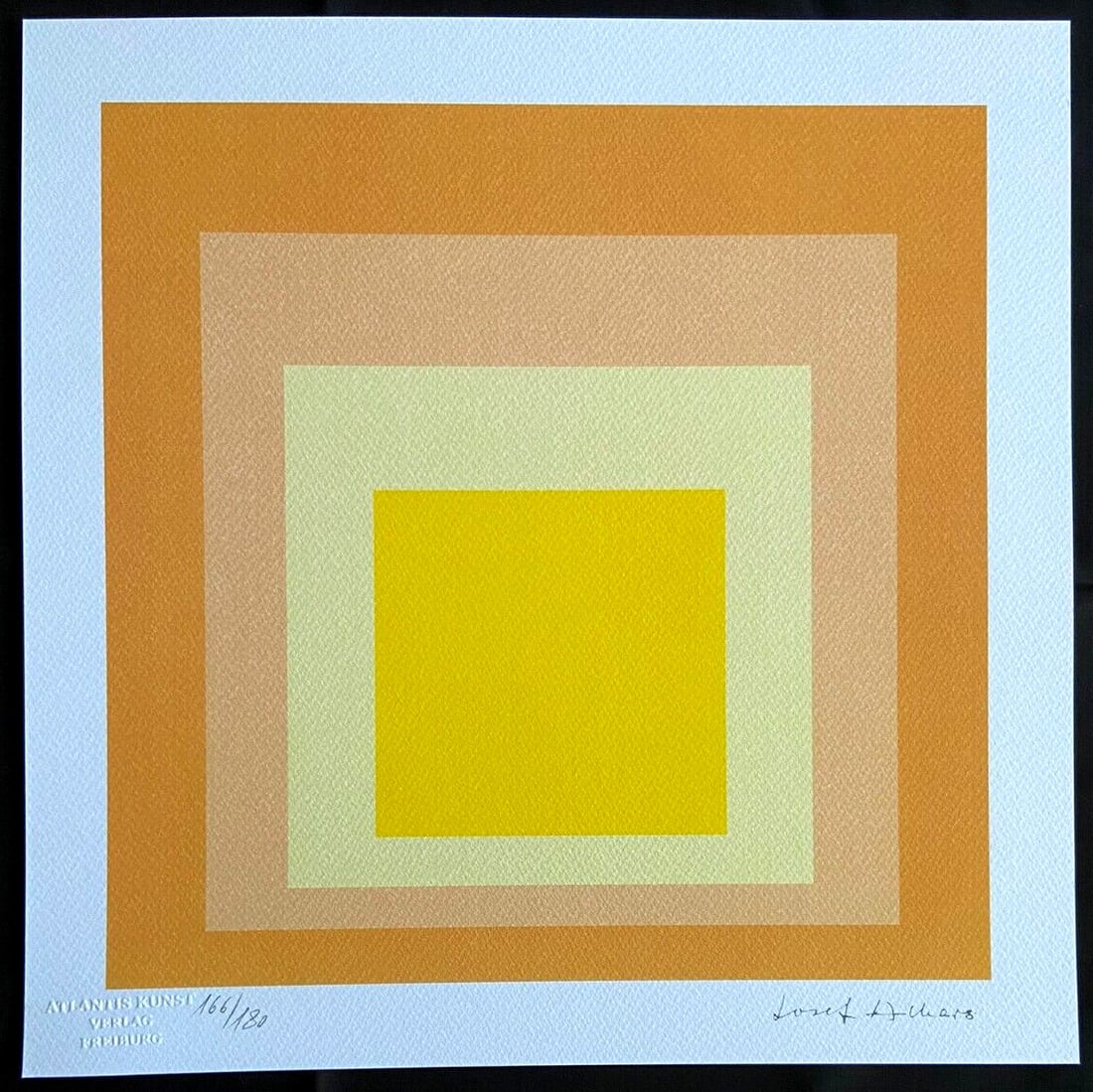 Op Josef Albers Lithograph Numbered: Op Josef Albers Lithograph Numbered A rare opportunity to own a piece of modern art history, this 1978 lithograph by Josef Albers is a stunning example of the artist's exploration of color and form.