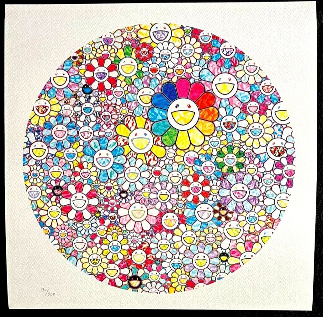 Lithograph Mori Art Museum Limited Numbered - Takashi Murakami: Lithograph Mori Art Museum Limited Numbered - Takashi Murakami A rare opportunity to own a limited edition lithograph by the renowned Japanese artist Takashi Murakami, created in collaboration with