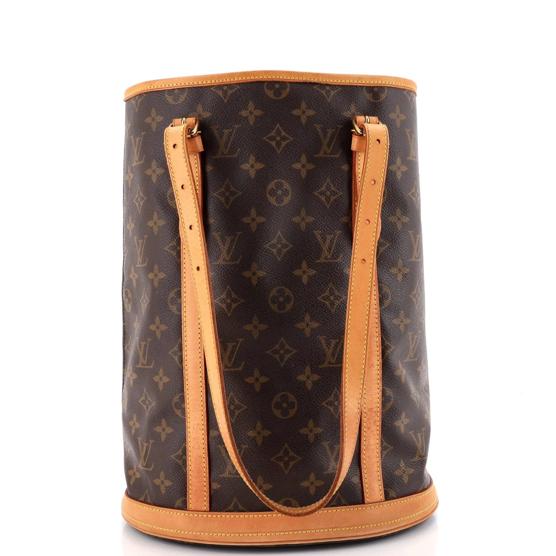 Louis Vuitton Monogram Canvas GM Bucket Bag: Louis Vuitton Monogram Canvas GM Bucket Bag A timeless classic with a touch of luxury, this Louis Vuitton Monogram Canvas GM Bucket Bag boasts the iconic brand's signature style and high-quality mater