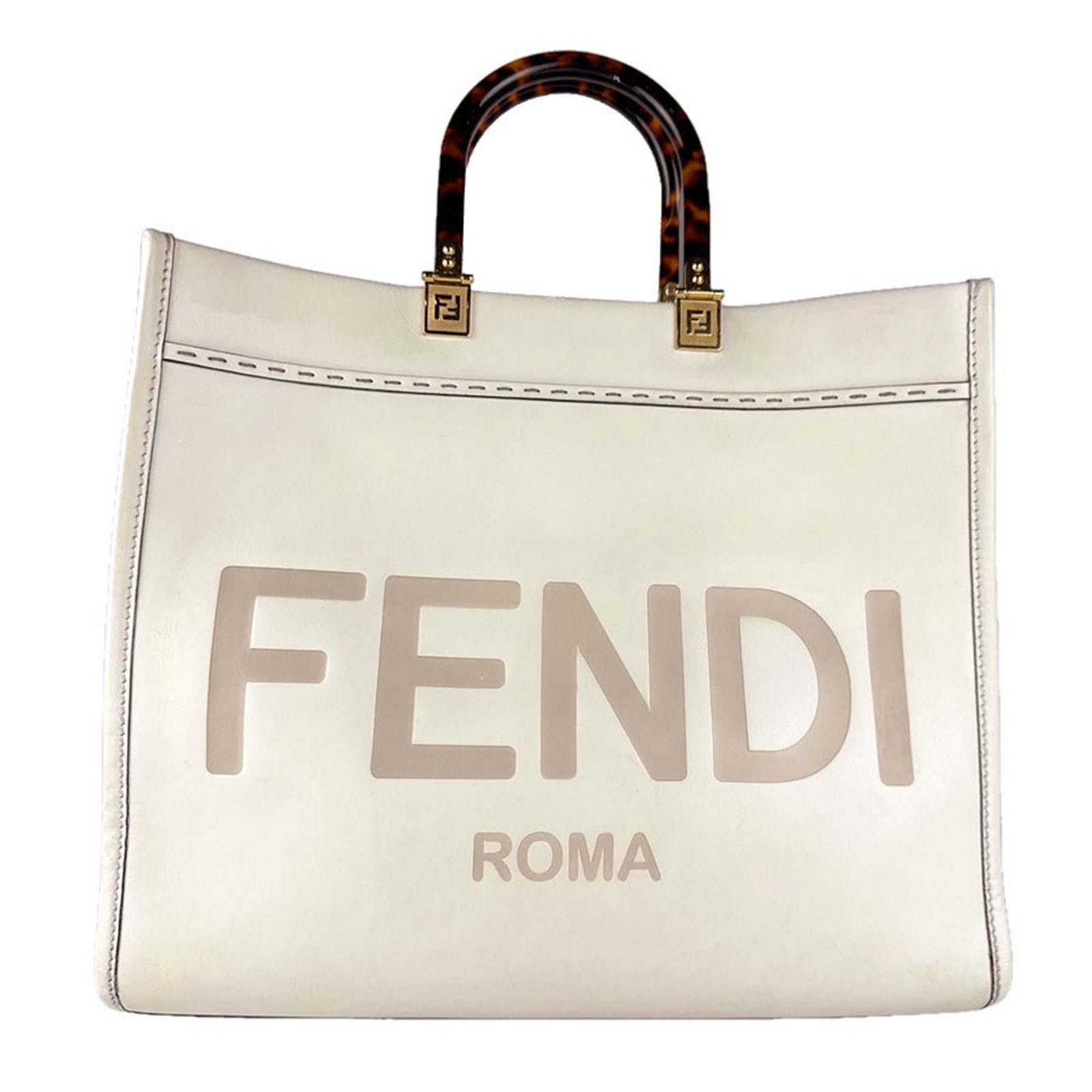 Fendi Shoulder Bag in Leather and Plastic (1 of 14)